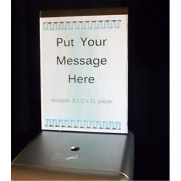 Clean Holdings Acrylic Sign Holder-Custom Fit to TCS 70010 - main